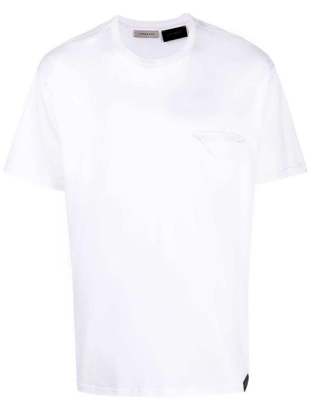 Chest envelope-pocket detail T-shirt - White