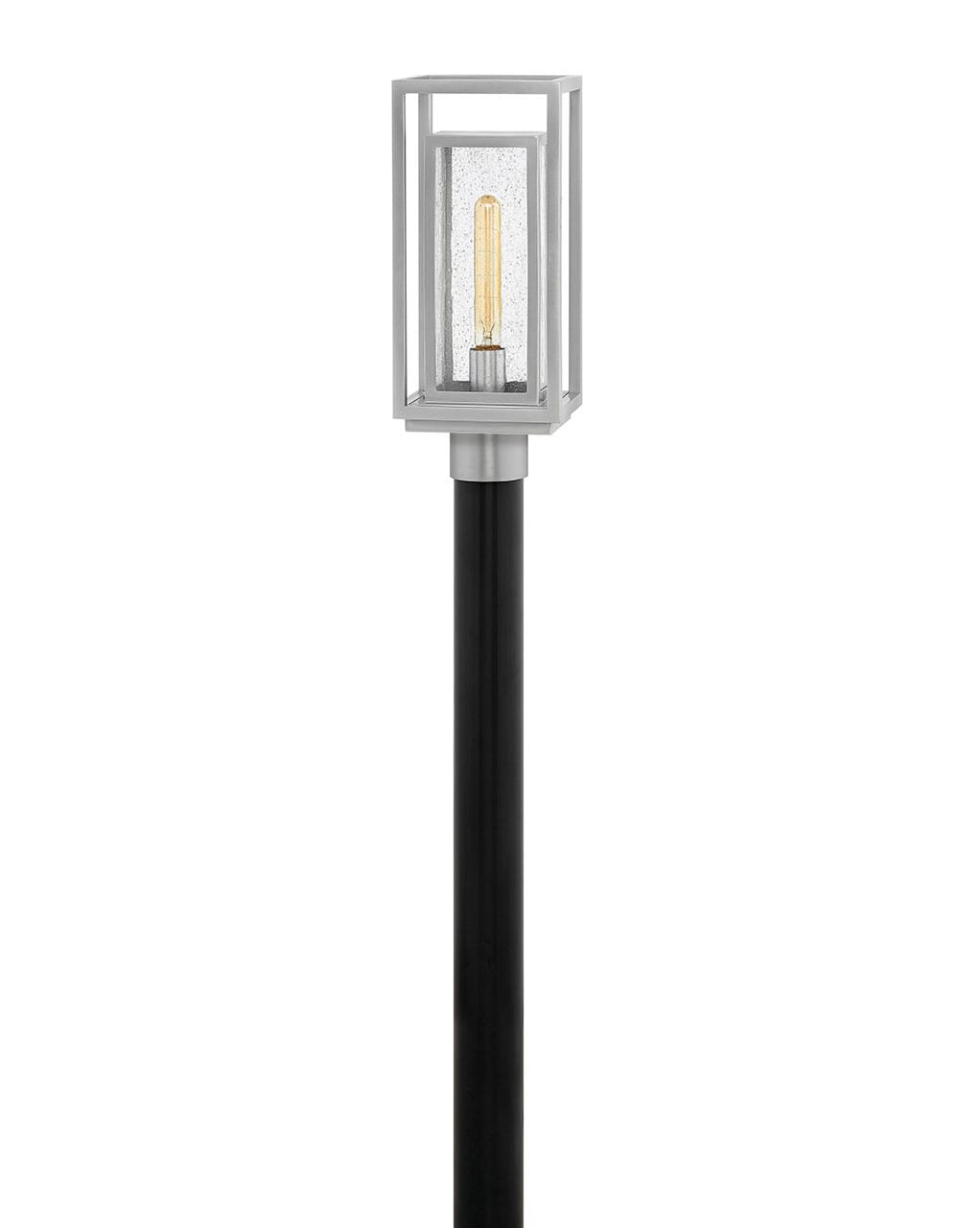 Satin Nickel LED Post Top or Pier Mount from the Republic Collection