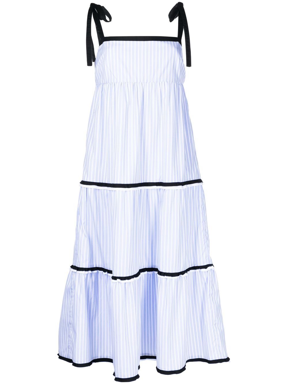 Lulu tiered midi dress - Blue
