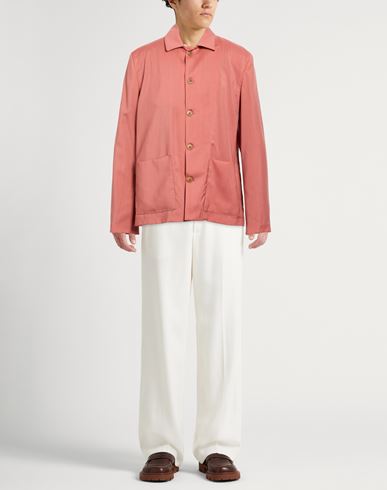 Man Blazer Coral Size 38 Virgin Wool