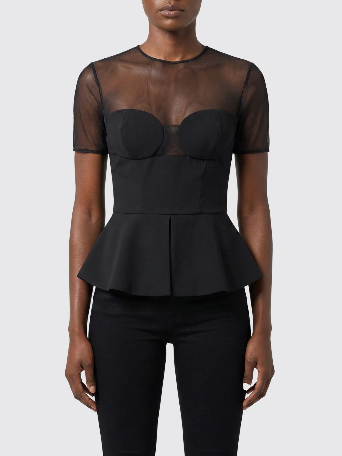 Top Woman color Black