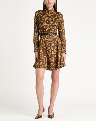 Woman Mini dress Brown Size 2 Polyester