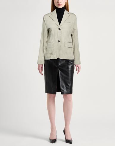 Woman Blazer Sage green Size 4 Cotton