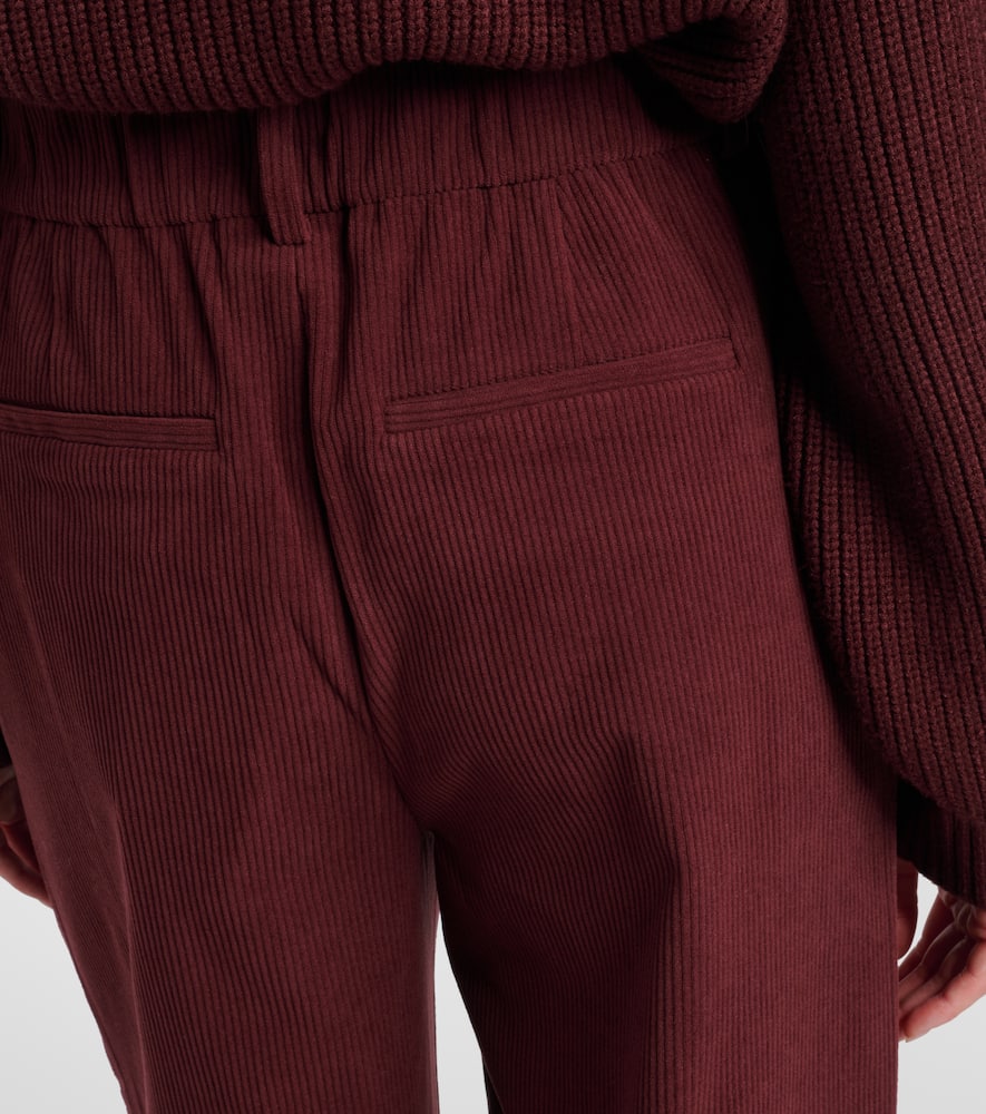 Floris corduroy wide-leg pants