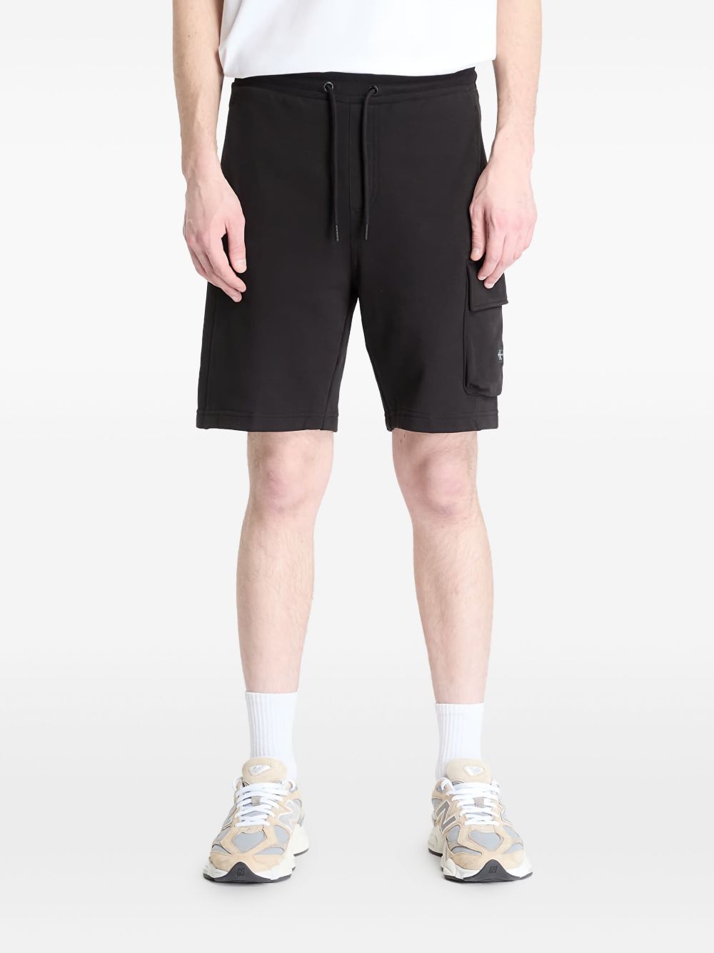 Calvin Klein cotton track shorts - Black