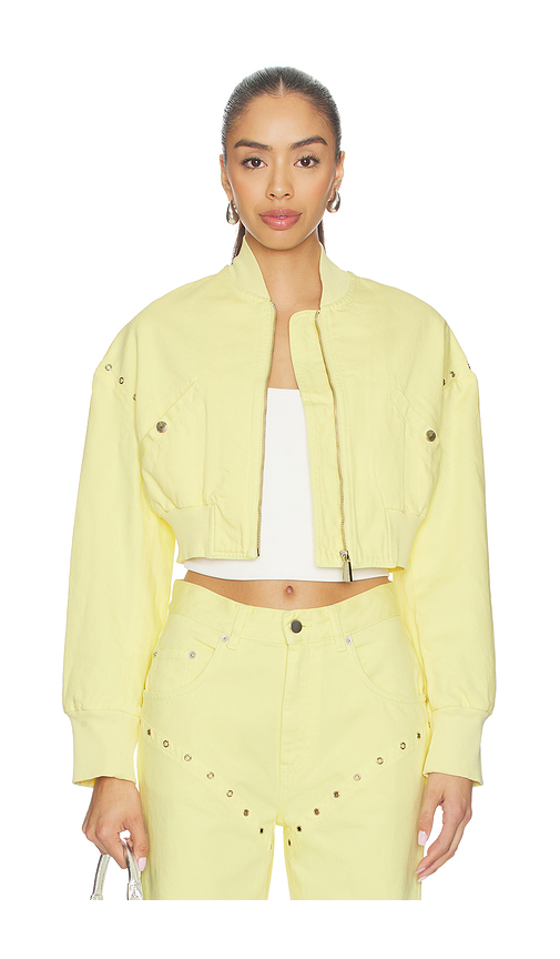 Palmatic Studio Rebelni Denim Jacket in Yellow. S. Also in