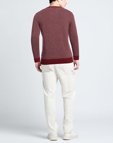 Man Sweater Brick Size XL Wool, Viscose, Polyamide, Cashmere