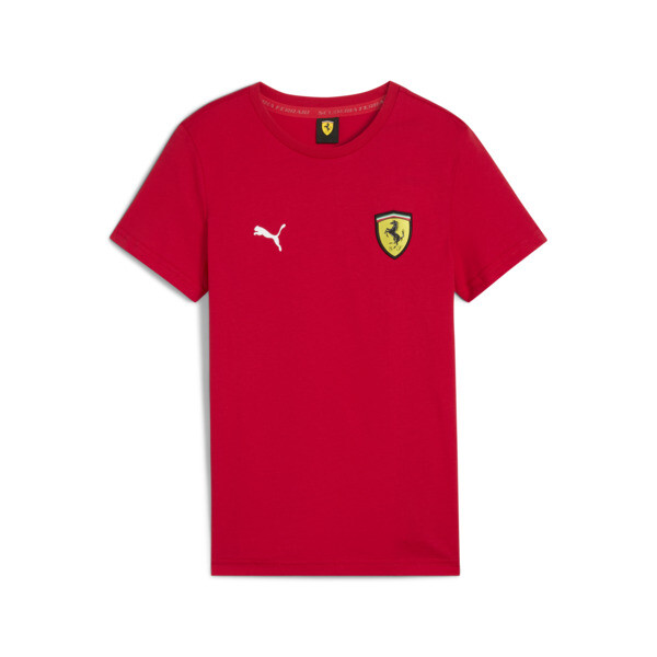 PUMA Scuderia Ferrari Big Shield Big Kids' T-Shirt in Red