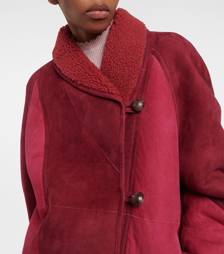 Abeni shearling-lined suede jacket