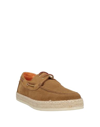 Man Loafers Camel Size 7 Leather