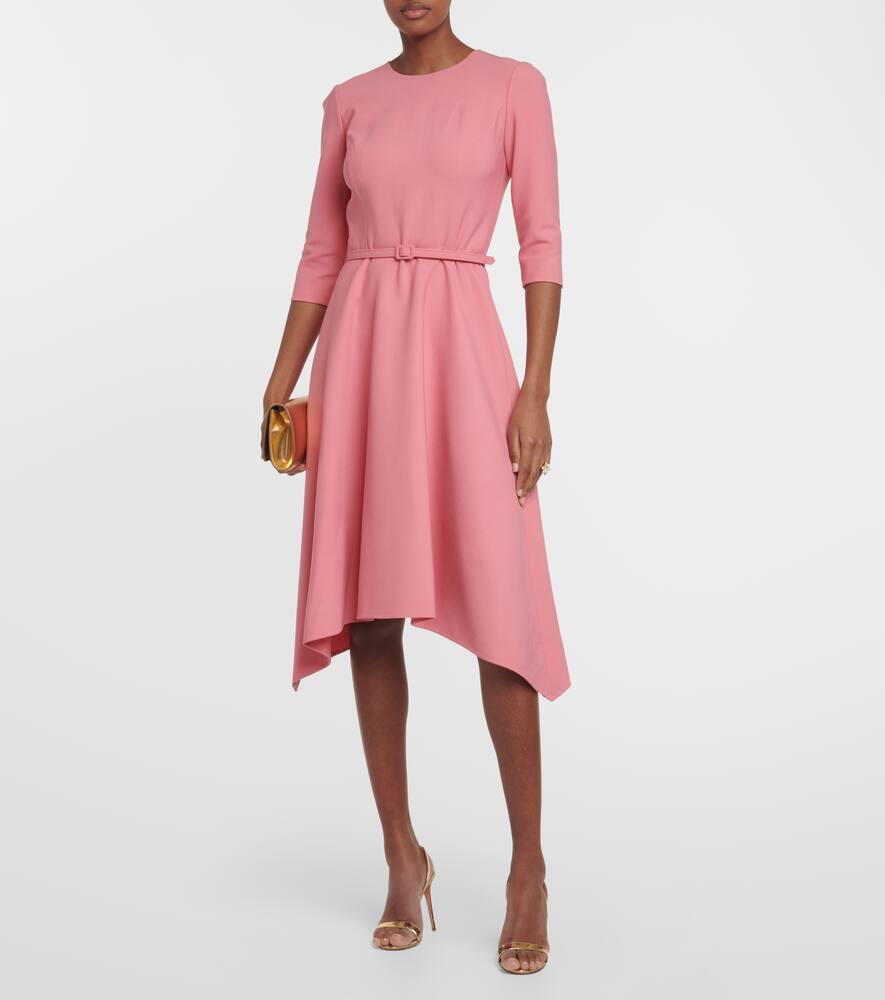 Wool-blend midi dress