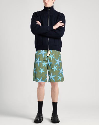 Man Shorts & Bermuda Shorts Military green Size M Cotton