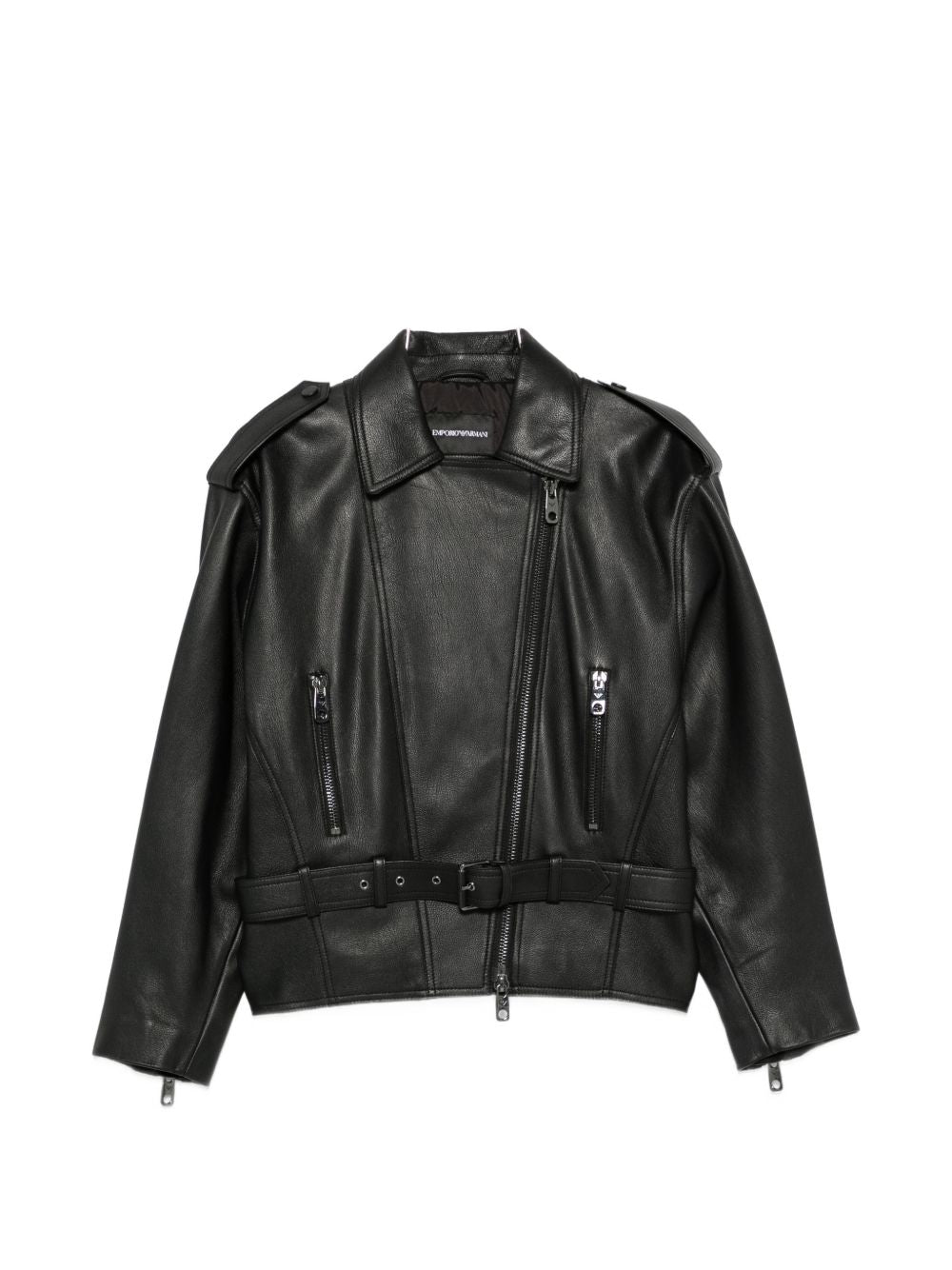 Goat Leather Jacket — Black