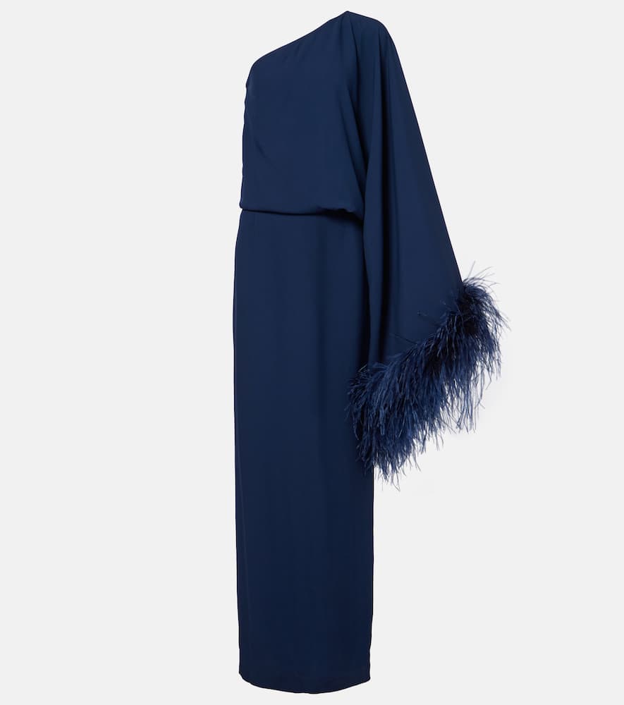 Feathered Eternity maxi dress