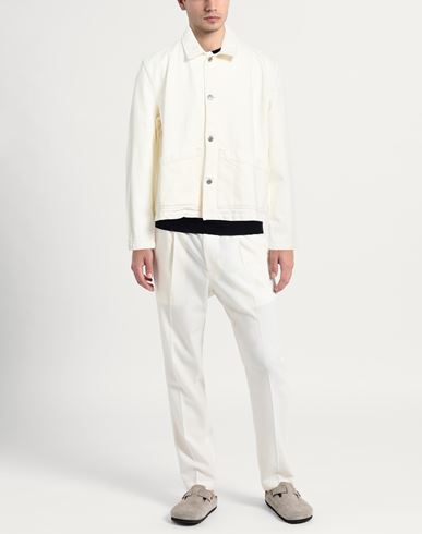 Man Denim outerwear Off white Size L Organic cotton