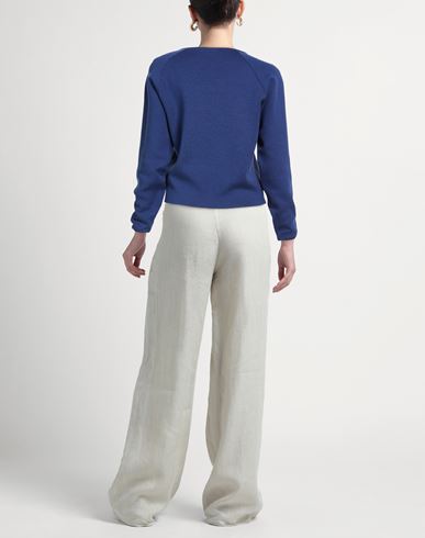 Woman Sweater Blue Size L Silk, Organic cotton