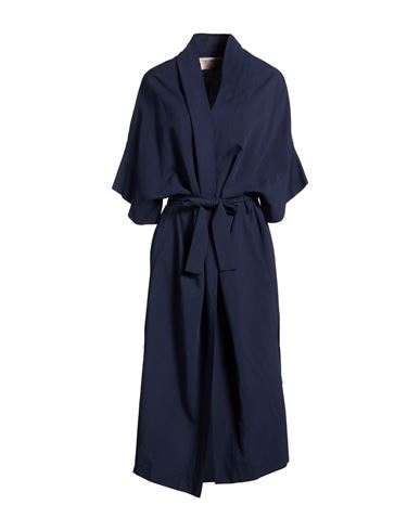 Woman Midi dress Navy Size S Viscose, Linen