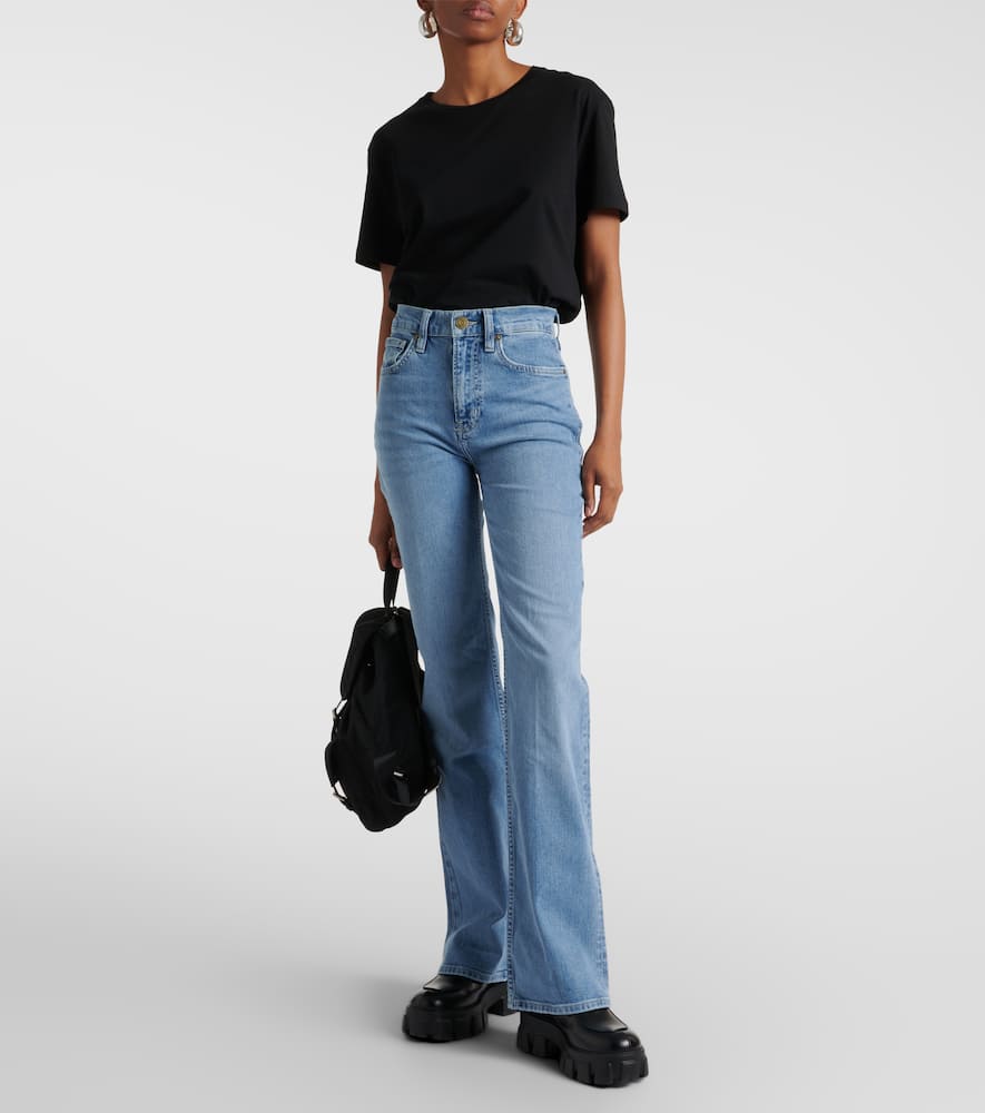 High-rise straight jeans