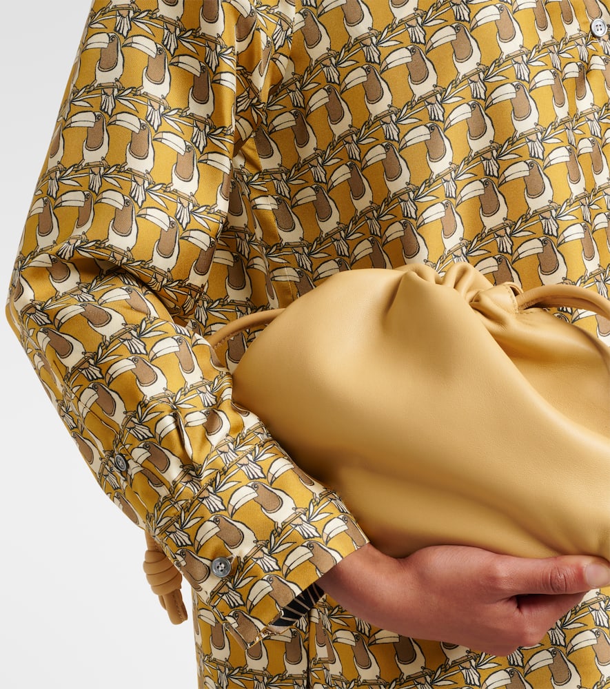 Printed reversible silk shirt