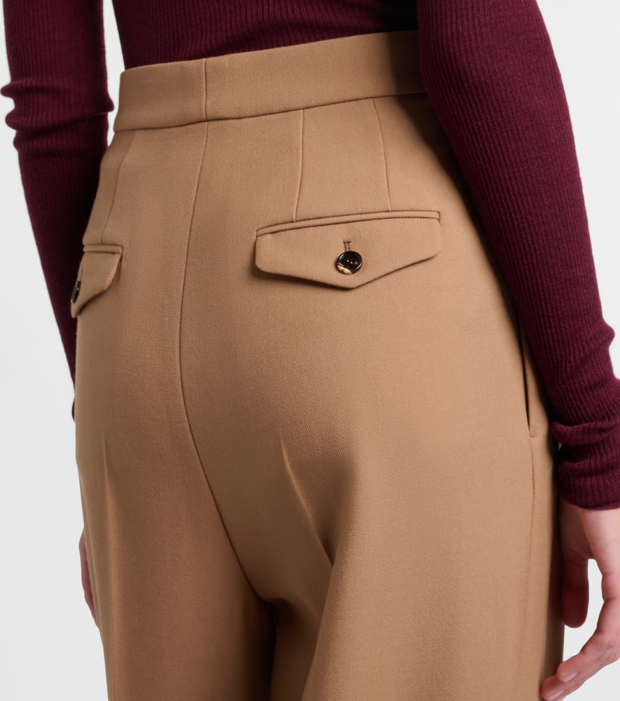 Chloé High-rise wool wide-leg pants