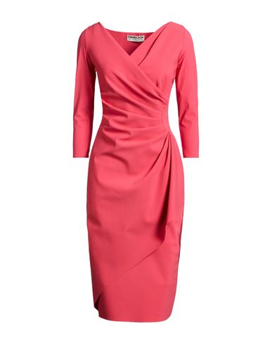 Woman Midi dress Magenta Size 2 Polyamide, Elastane