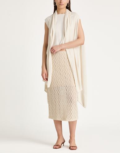 Woman Cardigan Ivory Size ONESIZE Linen