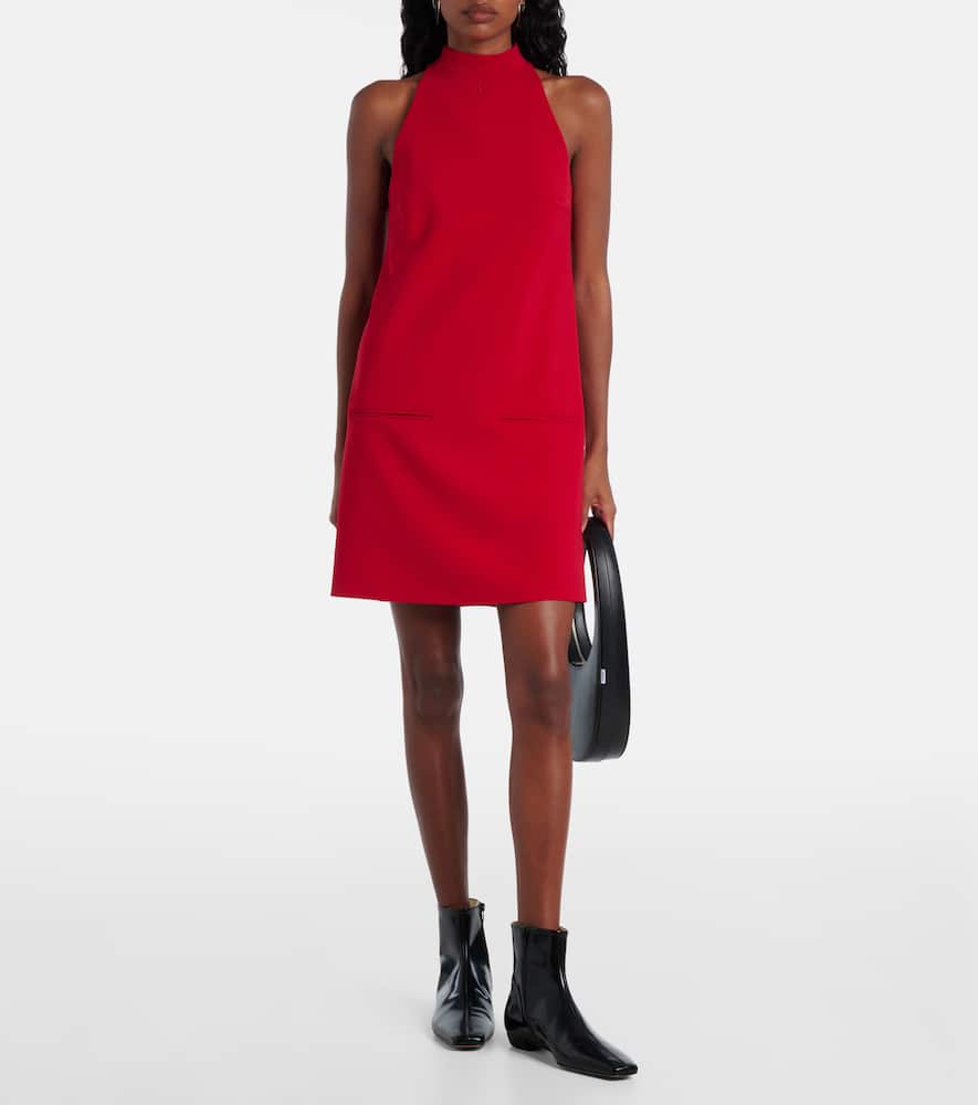 Courrèges Heritage halterneck crêpe minidress