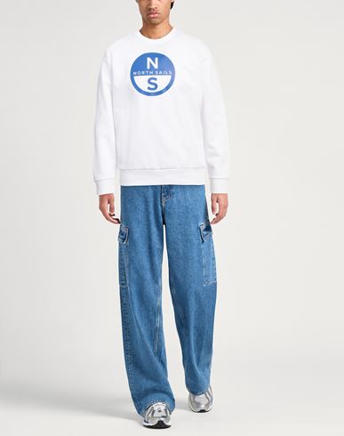 North Sails Man Sweatshirt White Size XS Cotton