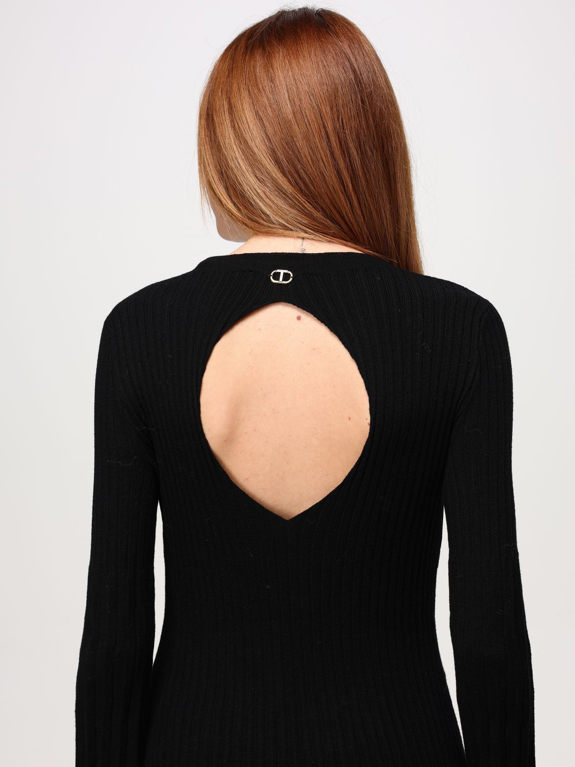 Ribbed maxi dress - Black