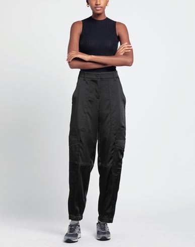 Woman Pants Black Size 12 Polyester, Elastane