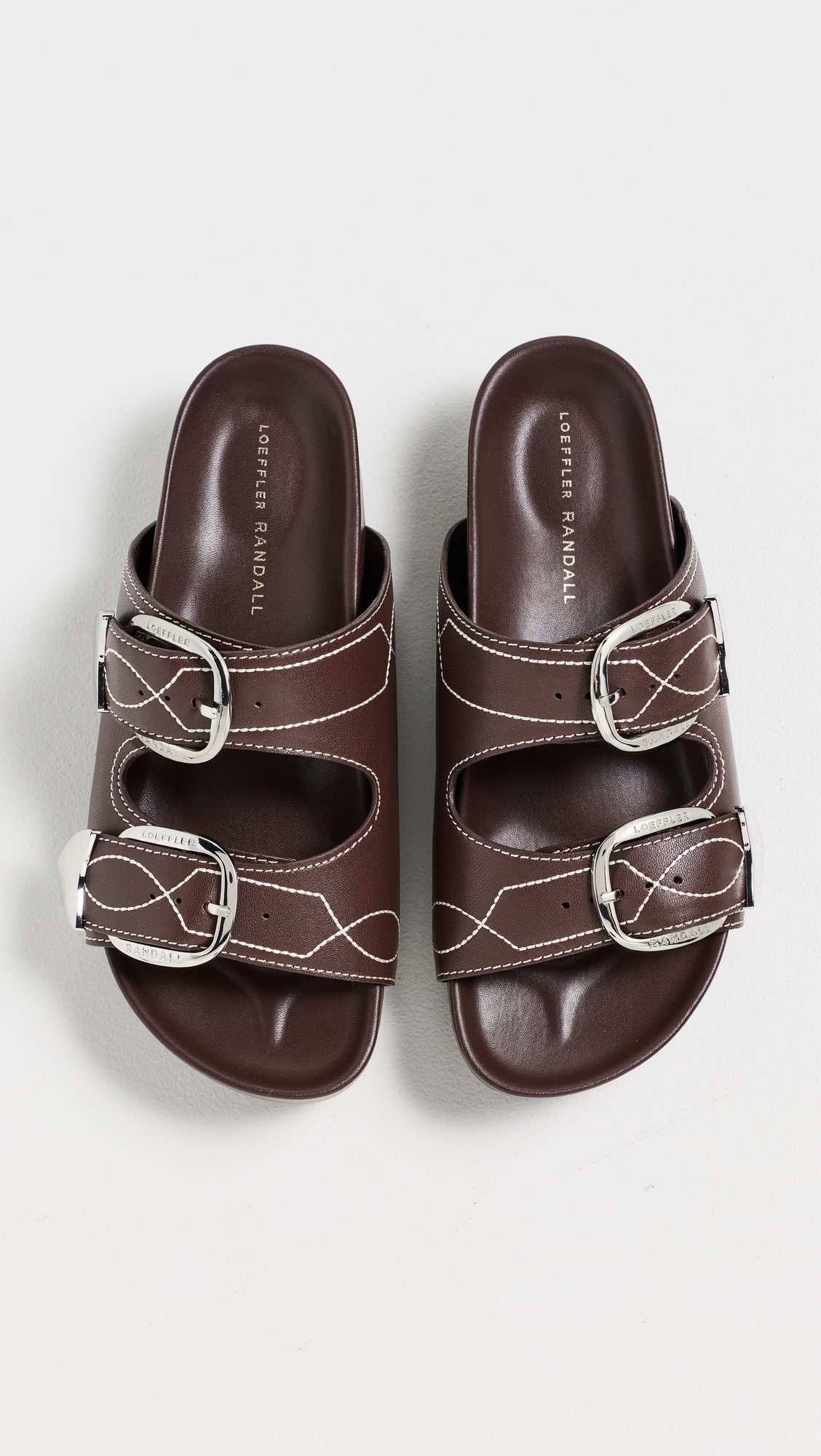 Nico Two Strap Sandals Espresso/Cream