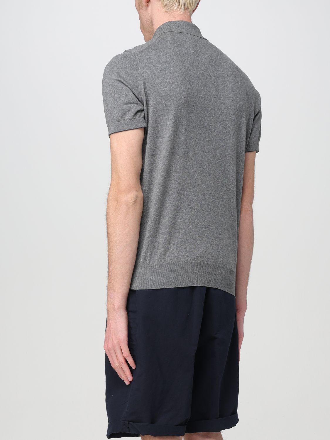 Polo Shirt Men color Grey