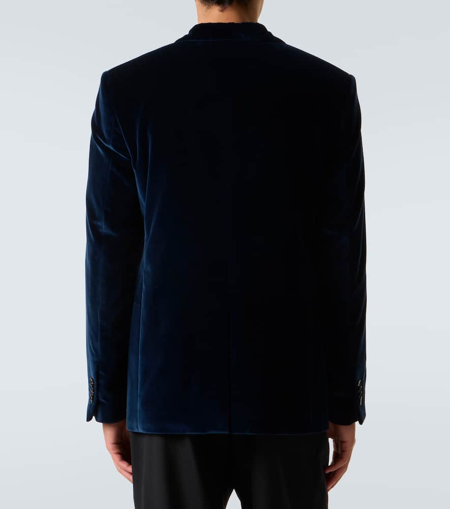 Cotton velvet blazer