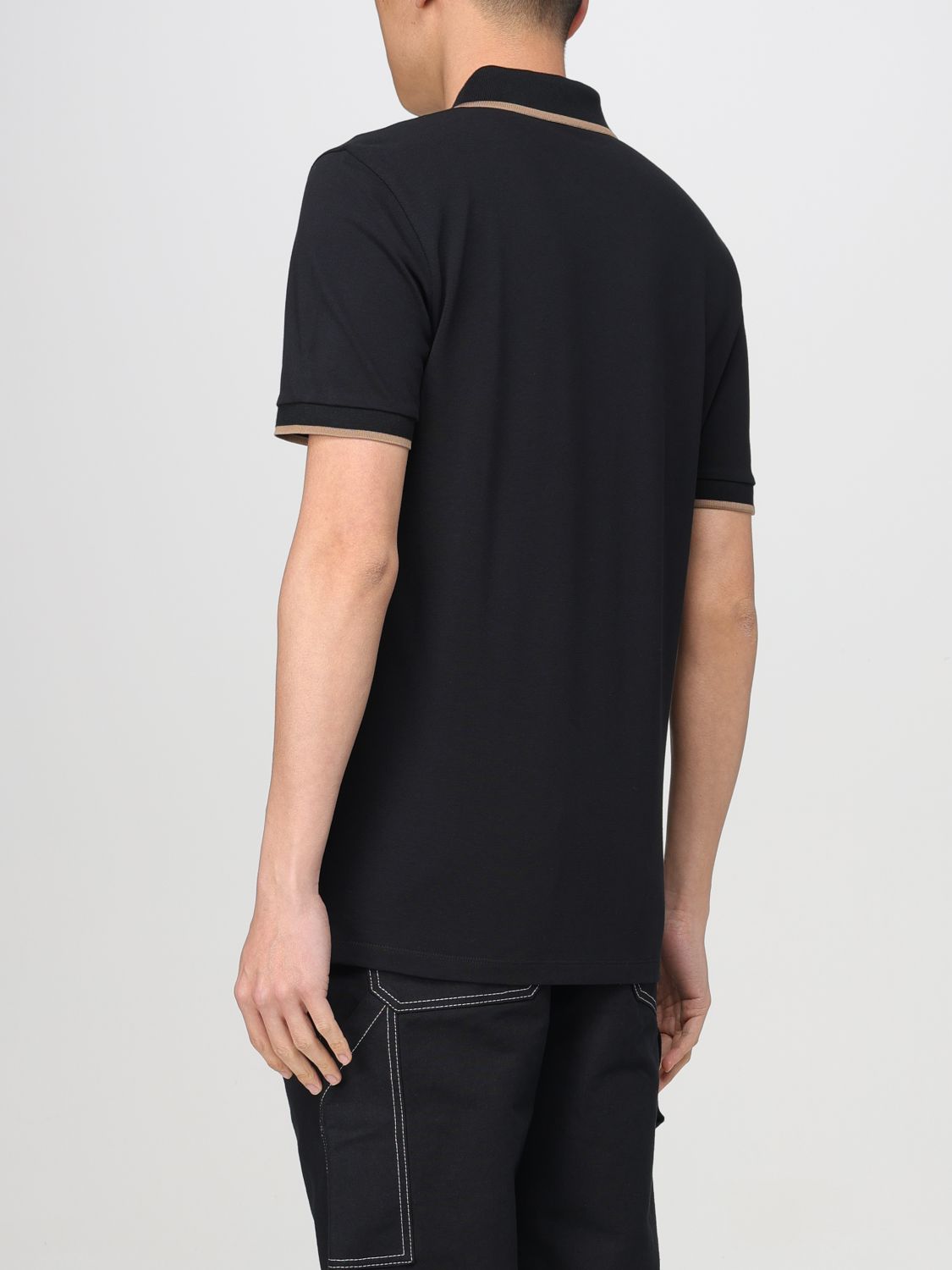 Polo Shirt Men color Black