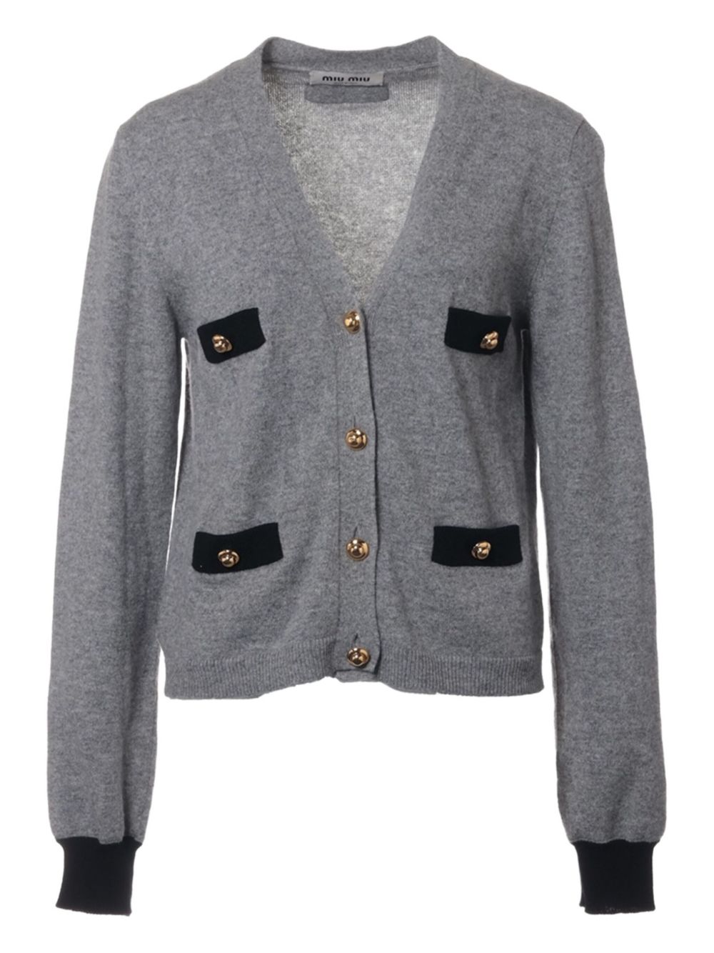 Miu Miu Pre-Owned 2023 cashmere cardigan - Grey