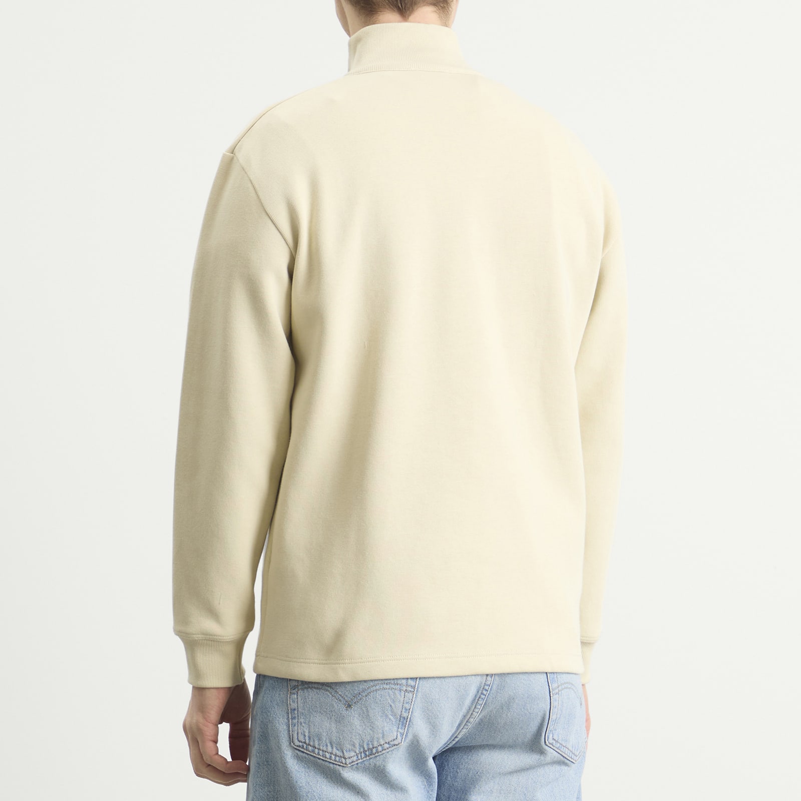 Men's Quarter Zip Sweatshirt in Gravel