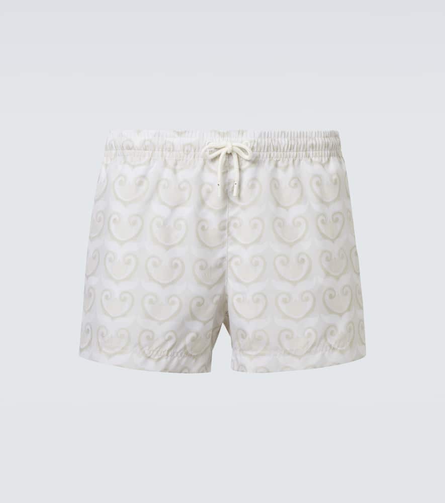 Printed swim trunks
