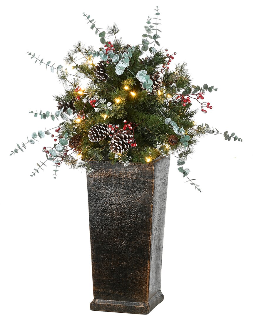3Ft Potted Meadow Basin Tree With Led Lights
