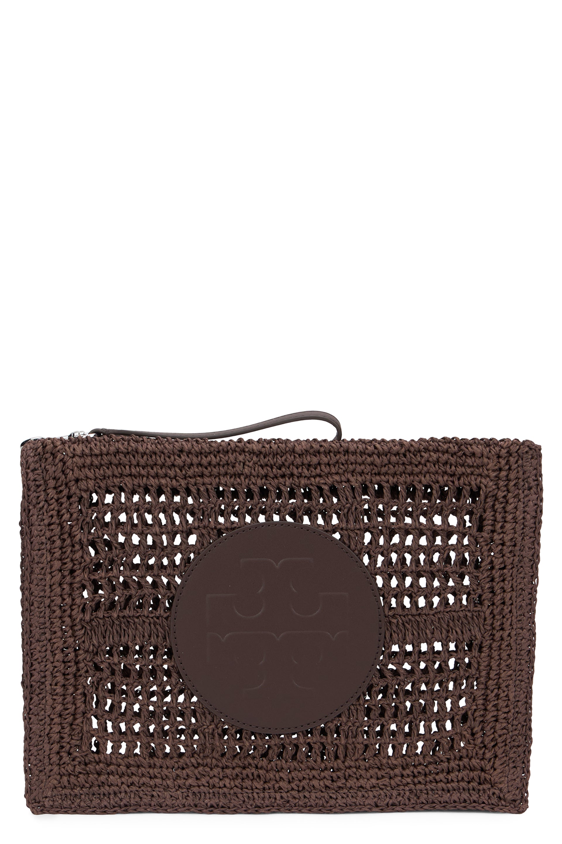 Ella Crochet Straw Purse with Handle