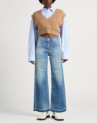 Woman Jeans Blue Size 27 Cotton, Elastane