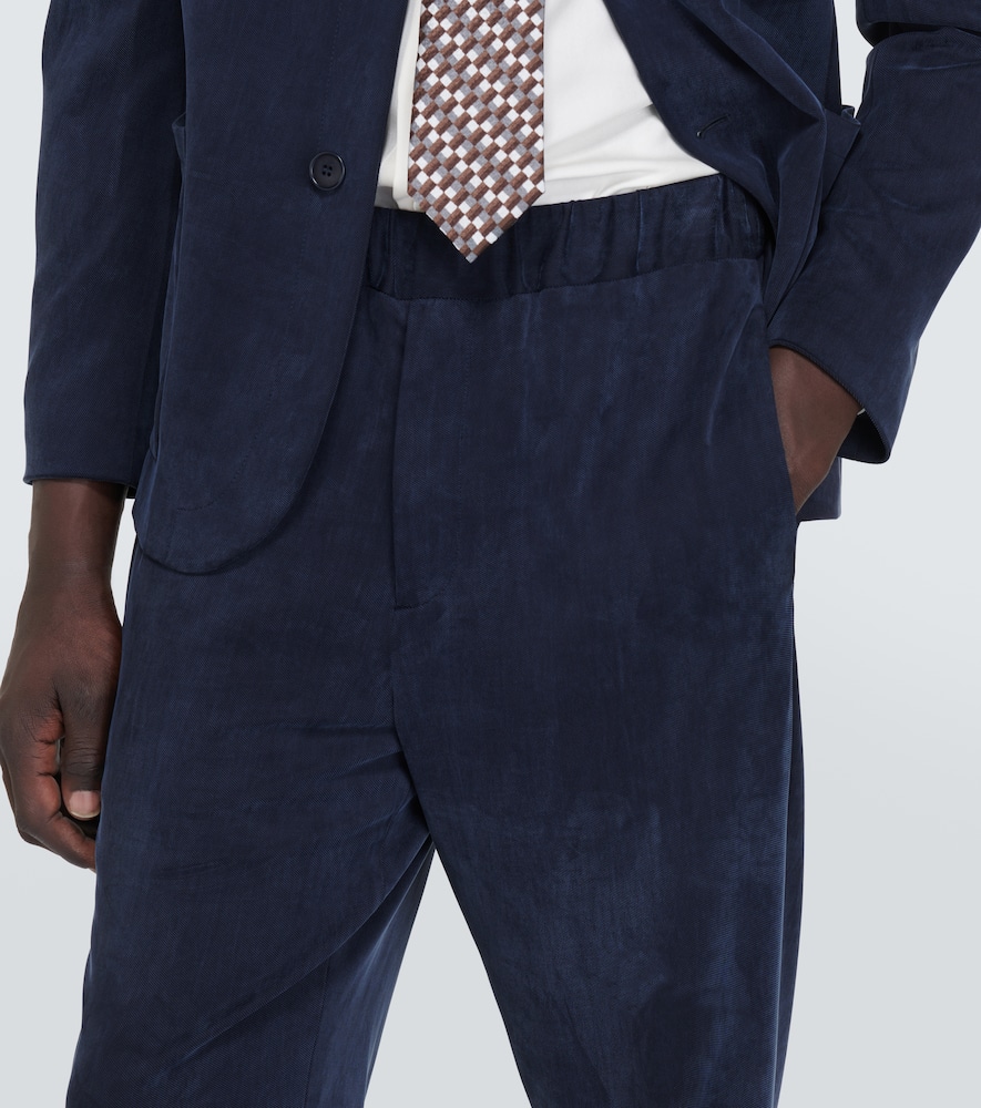 Jersey straight pants
