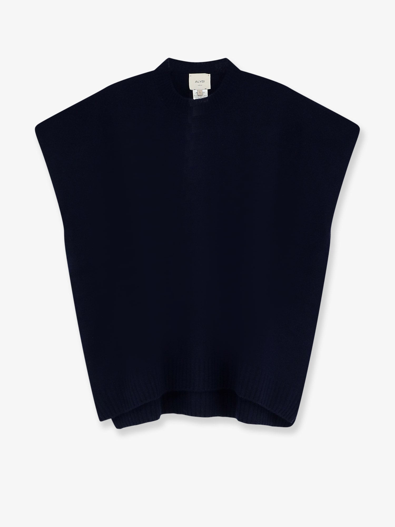 Merino-Cashmere Blend Sweater — Blue