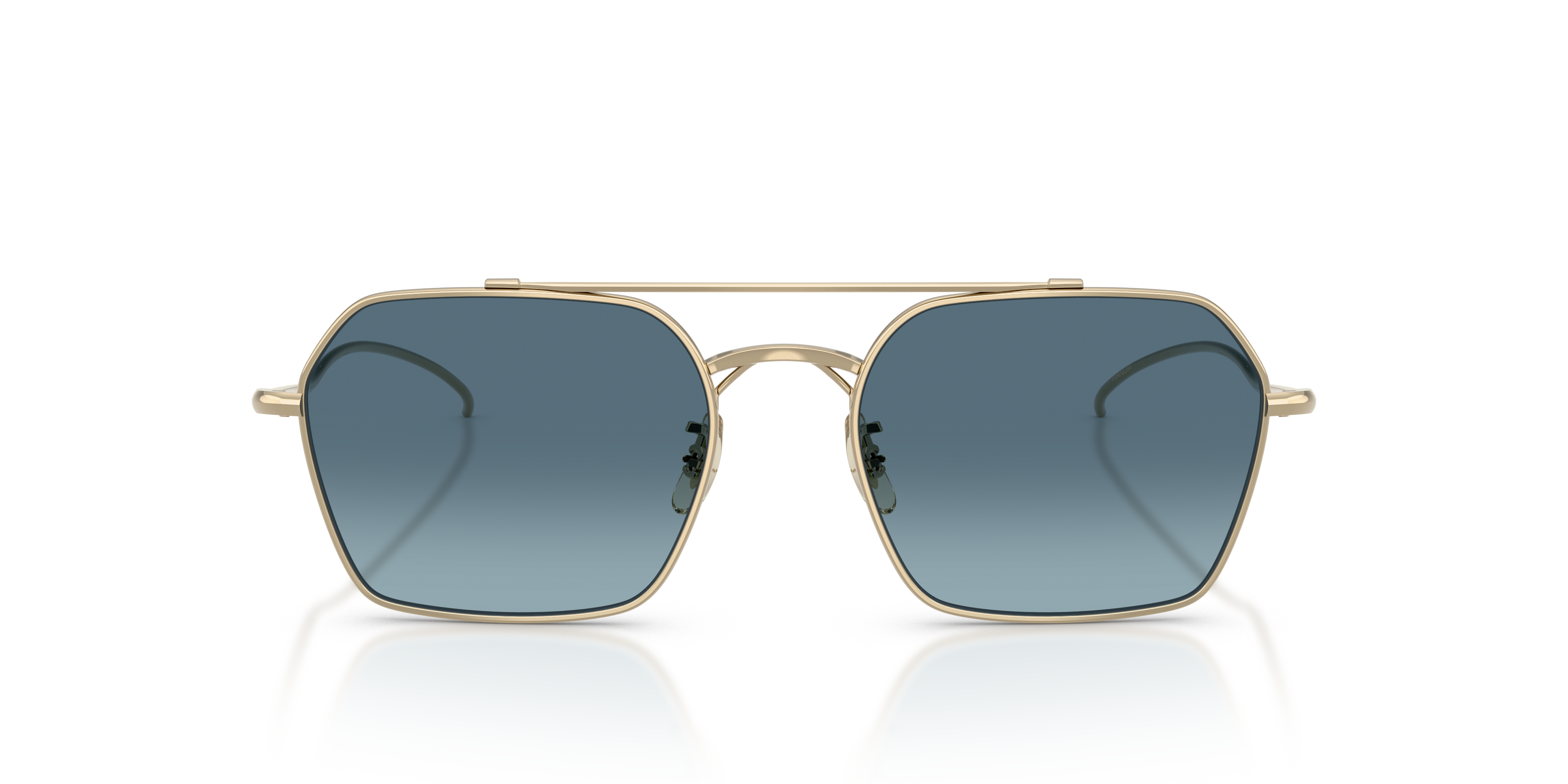 Oliver Peoples Unisex Oliver Peoples OV1365ST TK-15 5035Q8 Sunglasses Titanium Gold Blue Geometric Norma