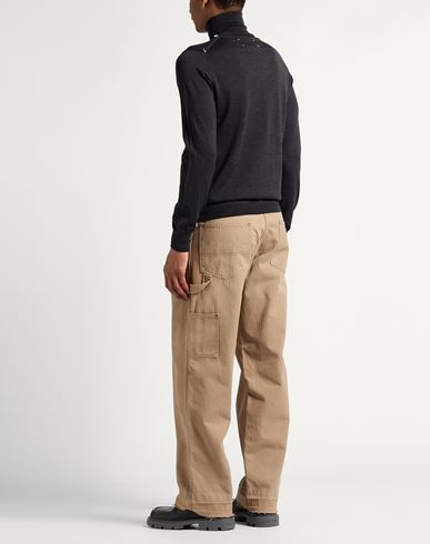 Man Turtleneck Charcoal Size M Wool