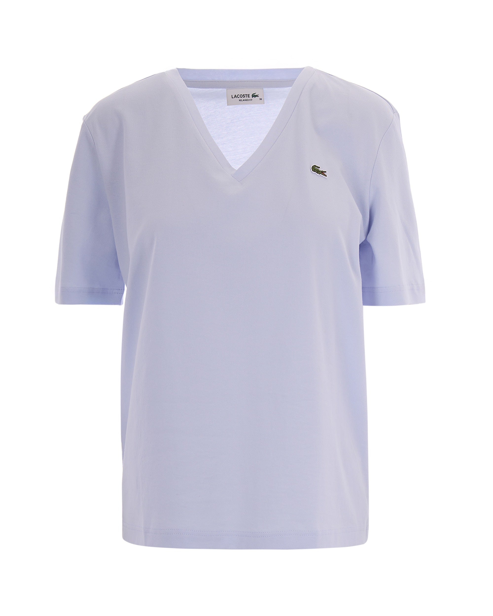 V-Neck Cotton T-Shirt — Blue
