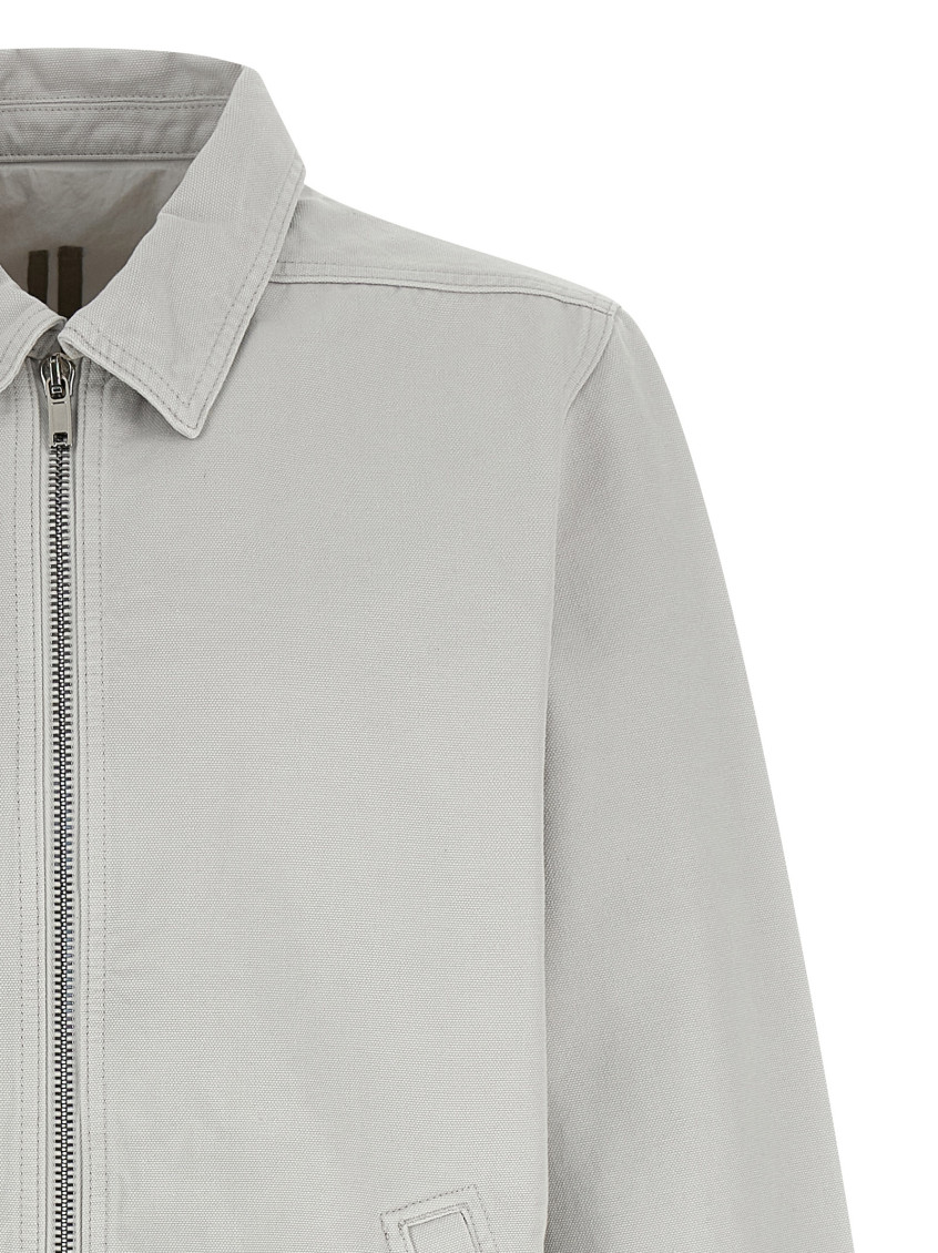 Grey Shirt Collar Jackets