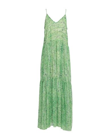 Woman Maxi dress Green Size 4 Polyester