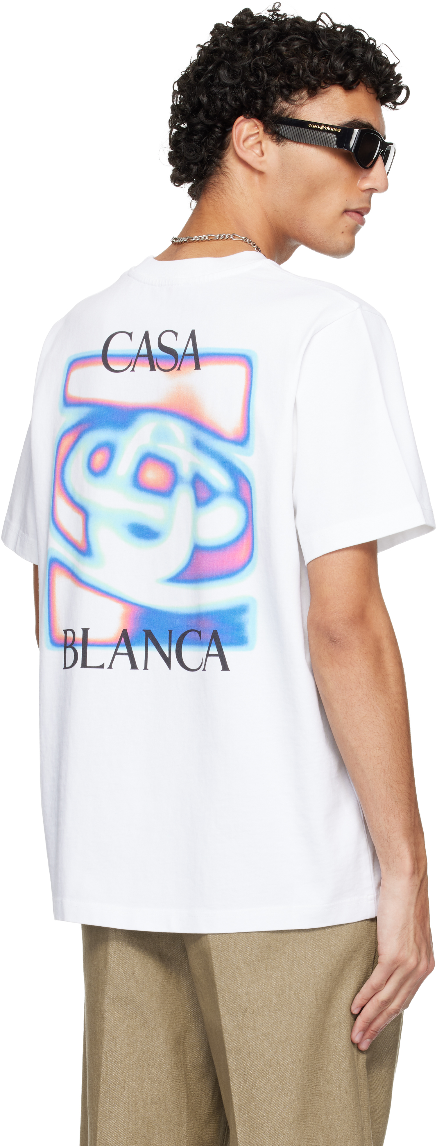 White Heat Map Logo Short Sleeve T‑shirt