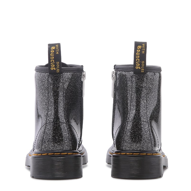 Kids' 1460 Combat Boot Big Kid Boots (Black Glitter)