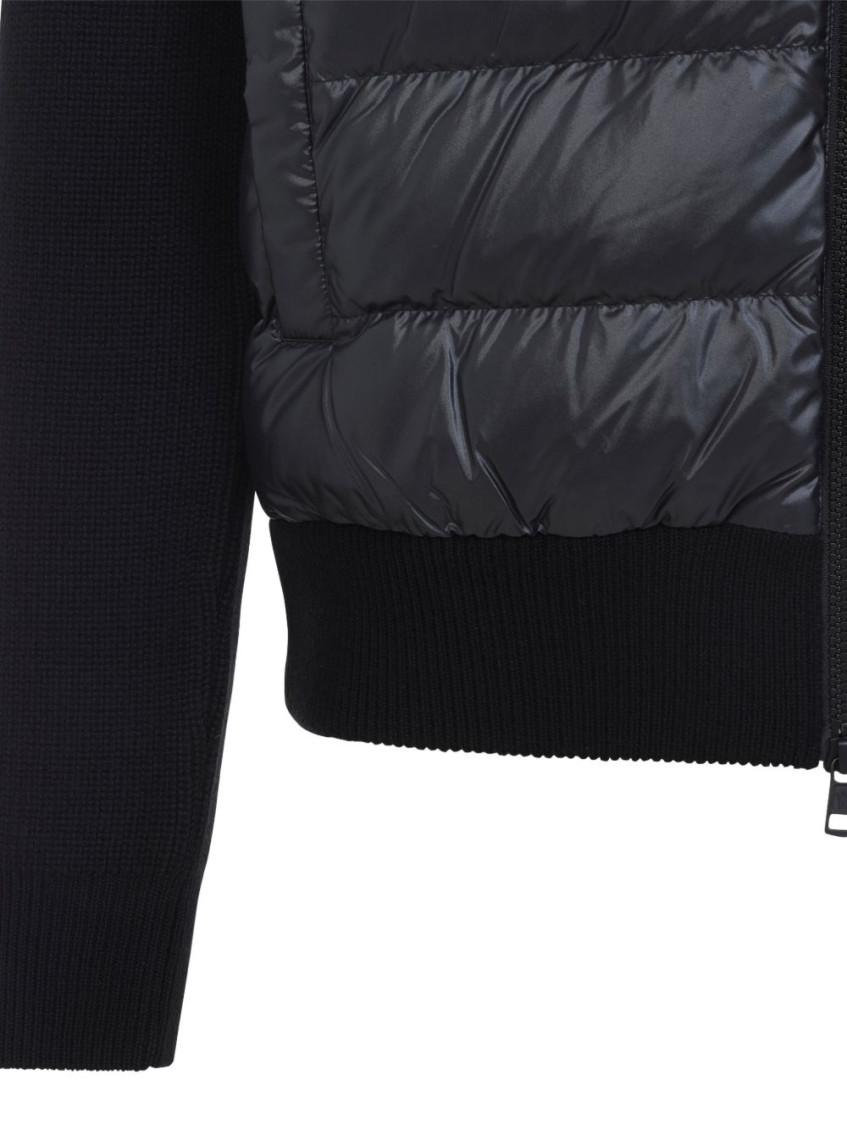 Wool And Nylon Padded Cardigan
